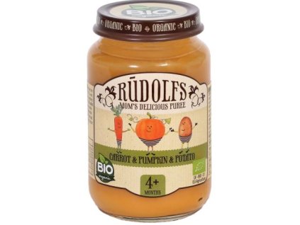 Rudolfs Příkrm mrkev, dýně a brambory BIO 190 g