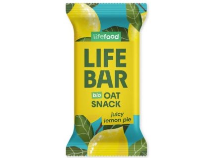 Lifebar Tyčinka Oat snack citronový BIO 40 g