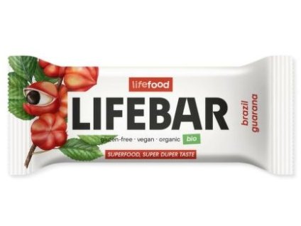 Lifebar Tyčinka s para ořechy a guaranou BIO 40 g