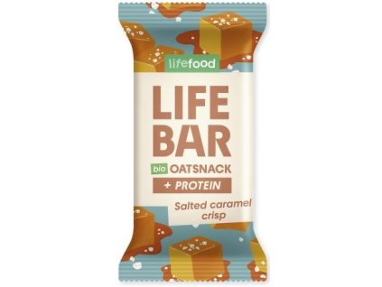 Lifebar Tyčinka Oat Snack proteinová slaný karamel 40 g