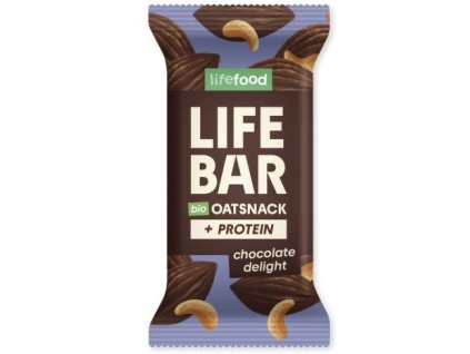 Lifebar Tyčinka Oat Snack proteinová čokoládová BIO 40 g