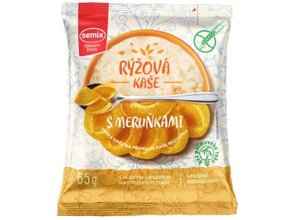 Semix Rýžová kaše meruňková bez lepku 65g