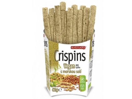 Extrudo Tyčinka Crispins Vegan natur s mořskou solí BIO 60 g