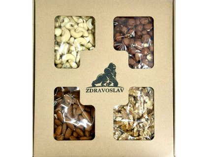 Zdravoslav Dárková kazeta Ořechy natural 600 g