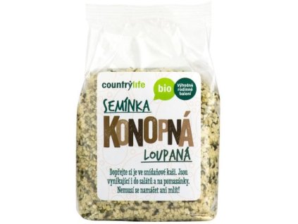 Country Life Konopná semínka loupaná BIO 250 g