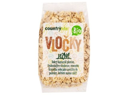 Country Life Vločky ječné BIO 250 g