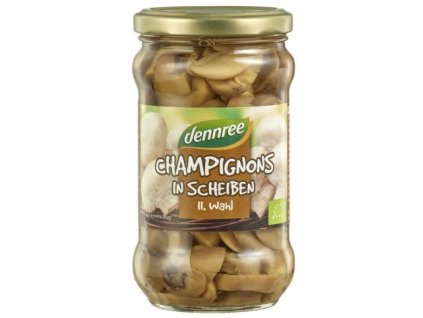 Dennree Žampióny krájené ve slaném nálevu BIO 280 g