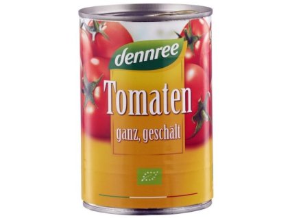 Dennree Rajčata celá loupaná BIO 400 g