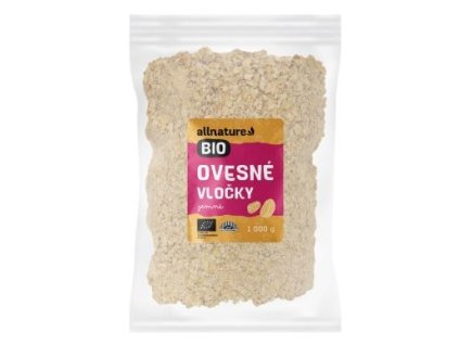 allnature ovesne vlocky jemne bio 1000 g