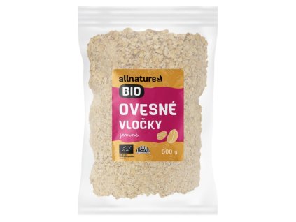 Allnature Ovesné vločky jemné BIO 500 g