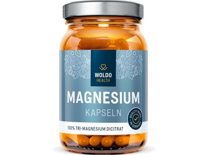 WoldoHealth Hořčík Tri-Magnesium dicitrát 120 kapslí