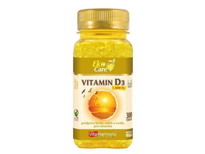 VitaHarmony Vitamin D3 1.000 m.j. (25 μg) 300 tobolek