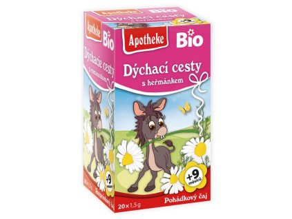 Apotheke Čaj dětský Na dýchací cesty s heřmánkem 20 sáčků BIO 30 g