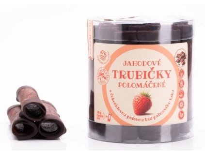 B. Produkt Jahodové trubičky polomáčené s čokoládovou polevou bez palmového tuku 18ks (220g)