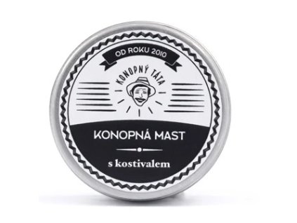 Konopný táta Cestovní Konopná mast s kostivalem 15 ml