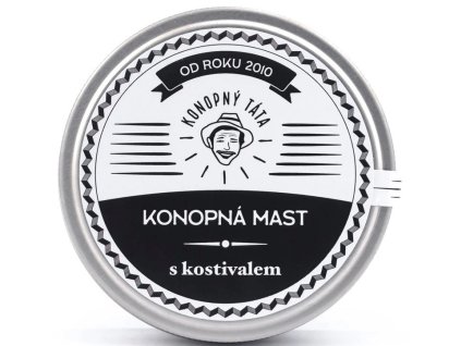 Konopný táta Velká konopná mast s kostivalem 200 ml