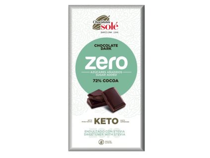 Solé Čokoláda hořká 72 % se stévií bez cukru 100 g