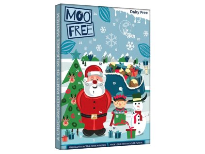 Moo Free Kalendář adventní kakaový bílý 70 g
