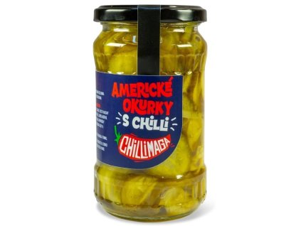 ChilliMaga Americké okurky s chilli 300 g