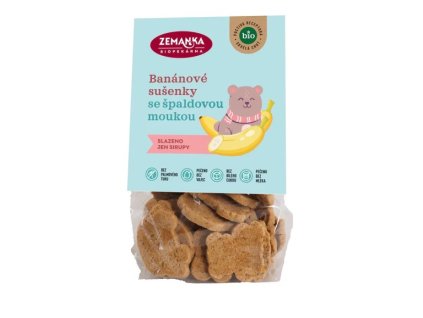 Zemanka Sušenky špaldové banánové BIO 100 g