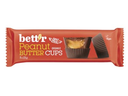 Bett´r Pralinky s arašídovým krémem veganské BIO 3x13 g