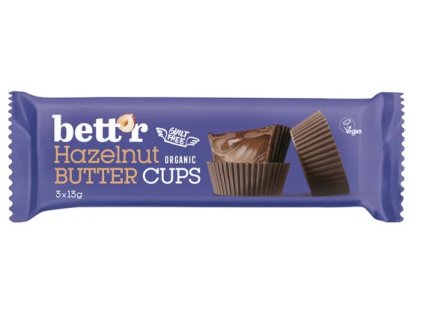 Bett´r Pralinky s lískooříškovým krémem veganské 3x13 g