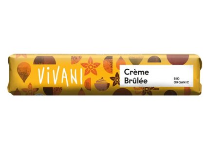 Vivani Tyčinka mléčná čokoláda Creme brulée BIO 40 g