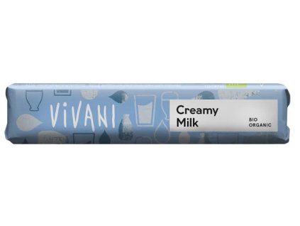 Vivani Tyčinka mléčná čokoláda s mléčnou náplní BIO 40 g