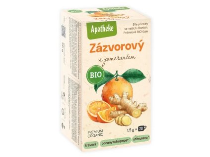Aphoteke Čaj Zázvorový s pomerančem BIO 30 g