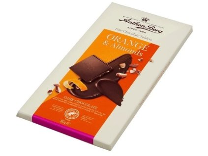 Anthon Berg Hořká čokoláda s pomerančovou příchutí a mandlemi 80 g