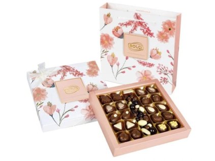 Bolci Flower Box - mix pralinek s dárkovou taškou 350 g