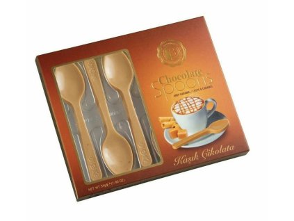 Bolci Čokoládové lžičky s drcenými oplatkovými trubičkami a karamelem 54 g