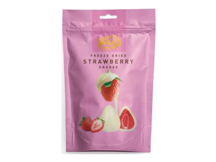 Bolci Lyofilizované celé jahody v bílé čokoládě 80 g