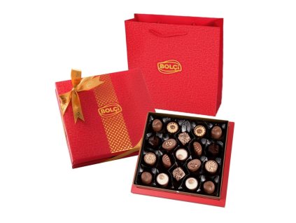 Bolci Diamond Red Box - mix pralinek s dárkovou taškou 215 g