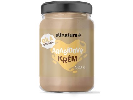 Allnature Arašídový krém s bílou čokoládou 920 g