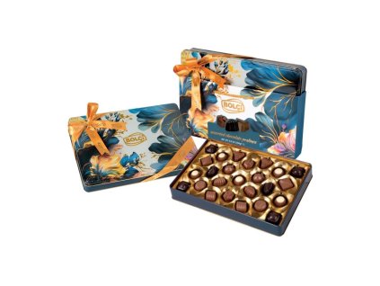 Bolci Rhapsody blue - mix pralinek s dárkovou taškou plech 250 g