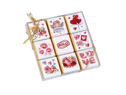 Bolci Valentýnská čokoládová dlaždice LOVE 144 g