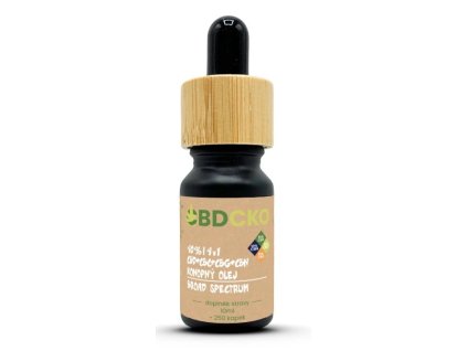 CBDCKO Konopný olej 4v1 10% CBD + 10% CBC + 10% CBG + 10% CBN broad spectrum 40% 10 ml