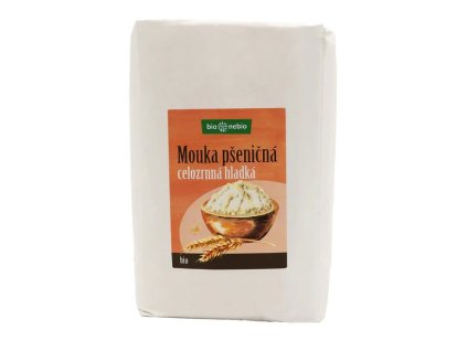 Bio nebio Mouka pšeničná celozrnná hladká BIO 1 kg