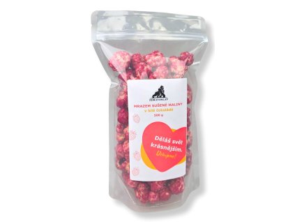 Zdravoslav MDŽ Mrazem sušené maliny v bílé čokoládě 500 g
