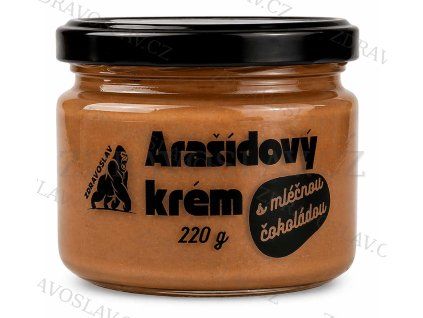 Zdravoslav Arašídový krém s mléčnou čokoládou 220 g