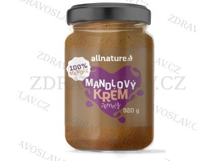 Allnature Mandlový krém 920 g