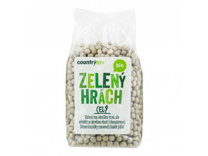 Country Life Hrách zelený celý BIO 500 g