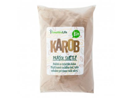 Country Life Karobový prášek světlý BIO 500 g