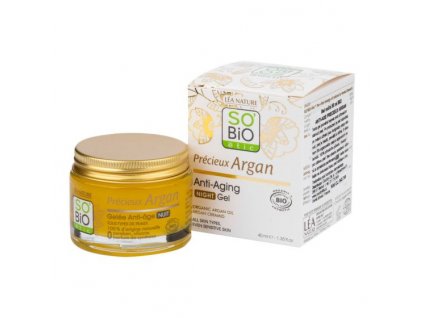 SO´BiO étic Gel noční BIO Anti-age Precieux Argan 50 ml