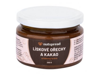 Nutspread Krém z pražených lískových ořechů s kakaem 250 g