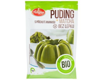 Amylon Pudink matcha s příchutí ananasu bezlepkový BIO 40 g