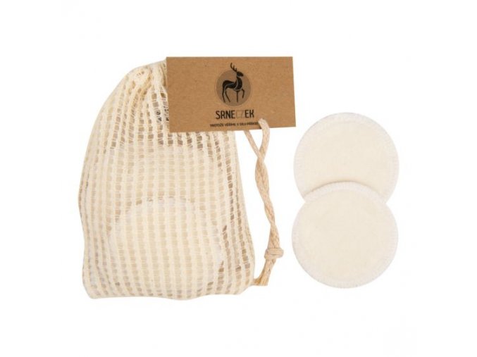 Srneczek Odličovací tampony pratelné 10 kusů z Bio bavlny a bambusu