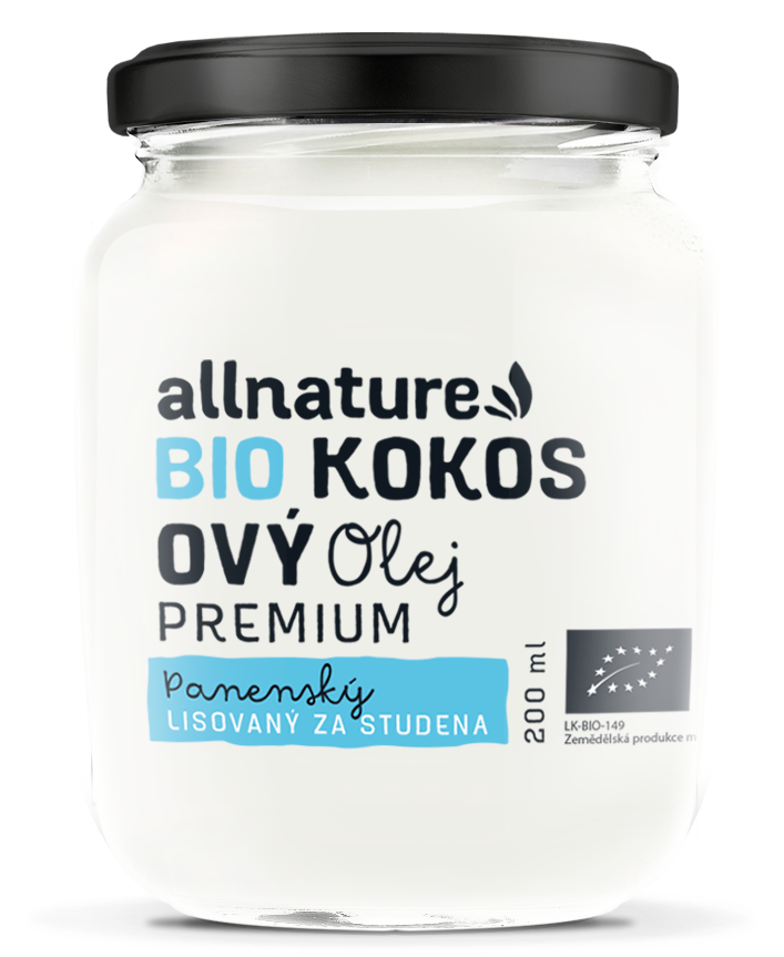 Allnature Kokosový olej panenský BIO 200 ml