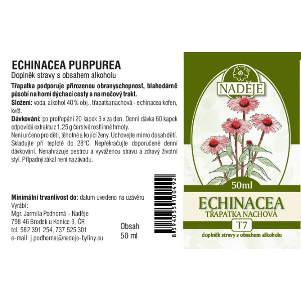 Naděje Echinacea tinktura z byliny 50 ml